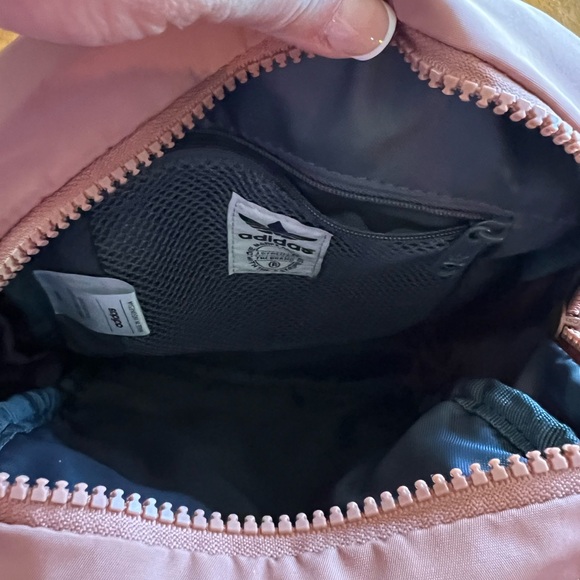 NWOT small adidas backpack in blush pink. Lots of compartments! Super cute! - Picture 3 of 3